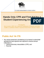 First Aid and Hands Only CPR For Anaphylaxis Powerpoint