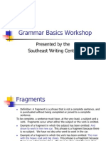 Grammar Basics Workshop(June 2011)