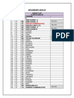 SECONDARY 2022-23: English (Communicative)