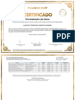 Certificado Mba em Adm Contabilidade e Finanças UNIBF