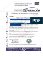 Anexo Certificado de Calibracion