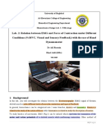 Relation Between EMG and Force of Contraction Under Different