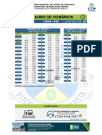 Quadro de horários da linha R16