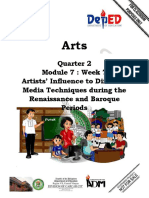 Quarter 2 Module 7: Week 7 Artists' Influence To Different Media Techniques During The Renaissance and Baroque Periods