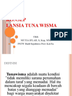 KONSEP Lansia Tunawisma