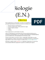 Biologie Evaluare Nationala