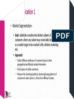 Clustering: Application 1: - Market Segmentation
