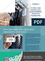 Unidad 4 (Pasos para Forjar Una Cultura Ética Empresarial y Profesional)