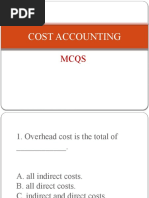 Cost Accounting MCQs and Answers | PDF | Cost Accounting | Accounting