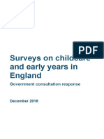 Surveys On Childcare and Early Years in England