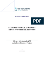 Standard Form of Agreement For Use by World Bank Borrowers