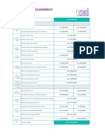 Calendario Académico: Lun 21/mar/2022