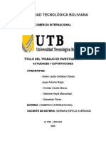 Exportacion-Comercio Internacional-Trabajo de Investigacion-Utb