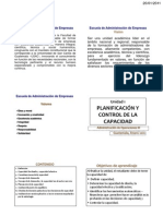 Administración de Operaciones III - Resumen de la unidad sobre planeación de la capacidad