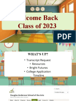 Welcome Back Class of 2023