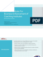 Service Modules For Business Enhancement of Coaching Institutes