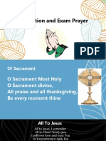 Adoration and Exam Prayer