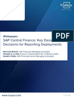 Central Finance Key Decisions