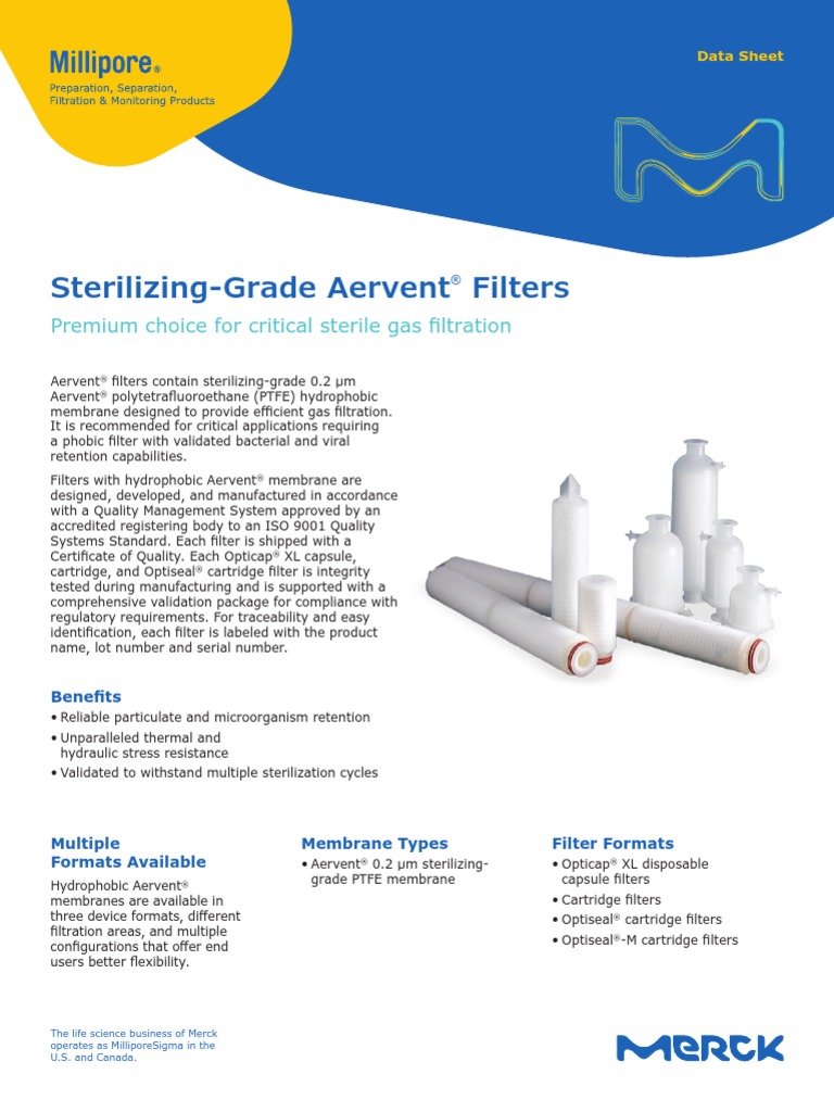 SterilizingGrade Aervent Filters Premium Choice For Critical Sterile