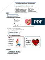 Actividad. de Comunicacíon Acrósticos