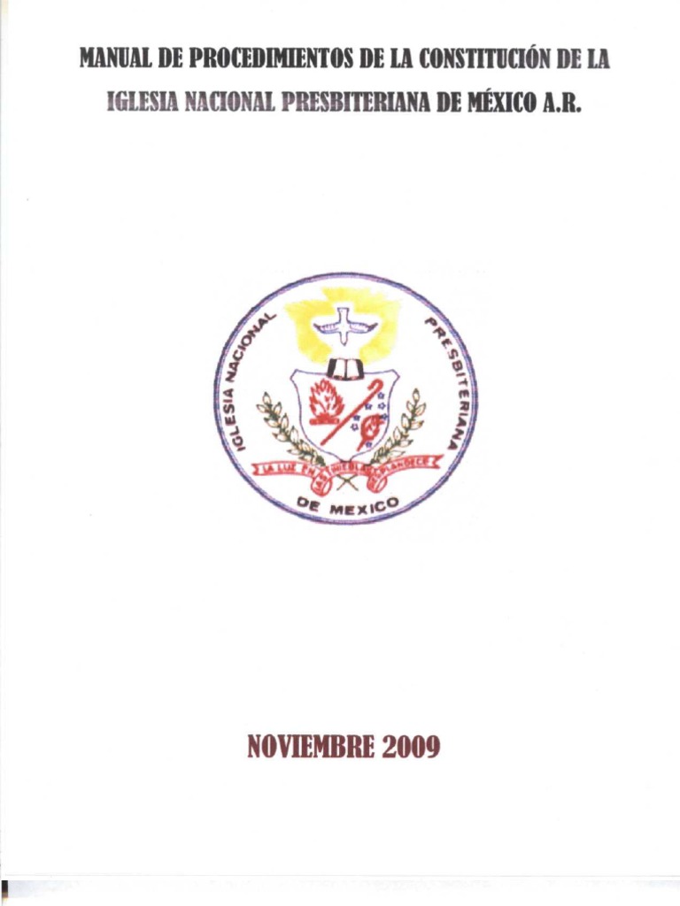Manual Procedimientos Constitucion Bautismo Sacramentos