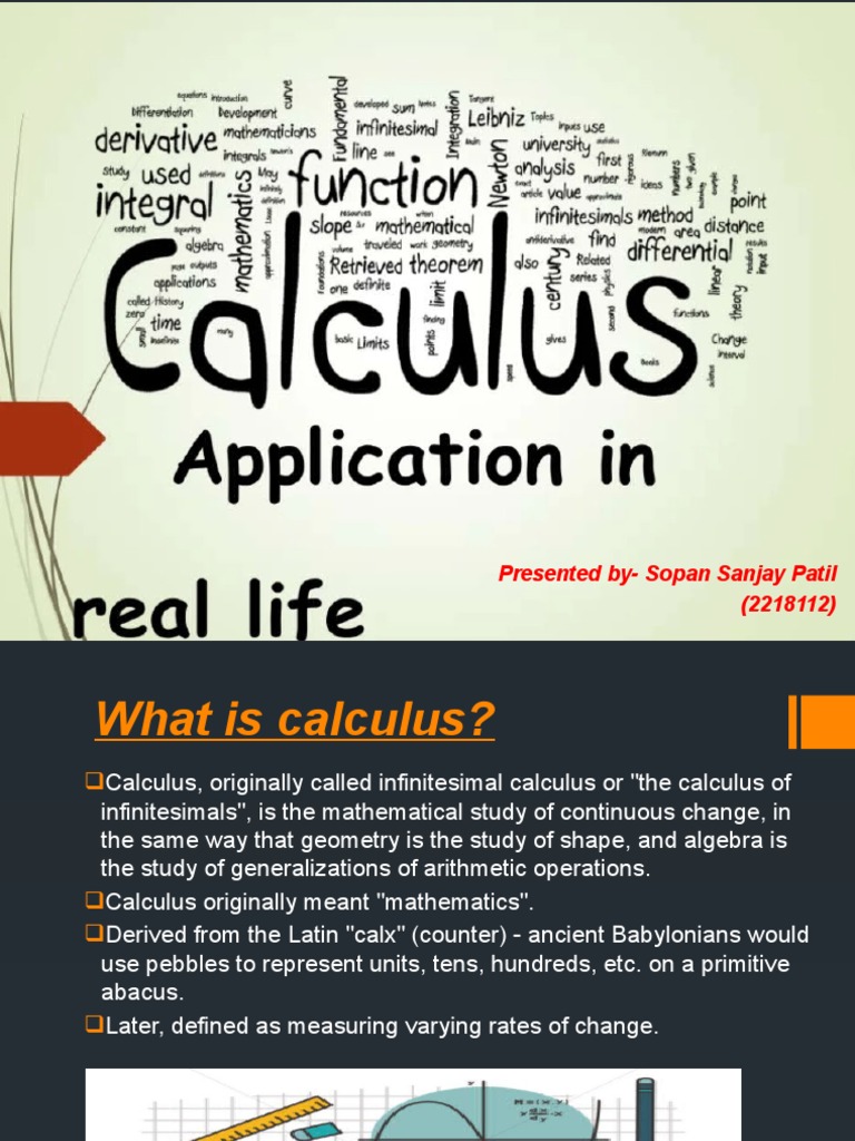 Applications of Calculus in Various Fields | PDF | Calculus ...