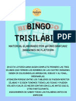 Bingo Trisilábico @fono - Grafia02