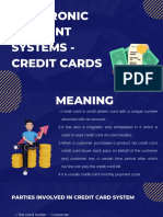 Electronic Payment Systems - Credit Cards