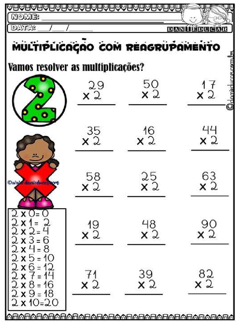 Continhas de Multiplicacao 2 Ao 9 1 | PDF