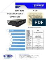 Dumont Amplificador para Musica Funcional y Mensajes