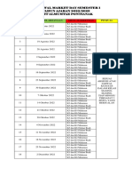 Jadwal Dan Tatib Market Day Semester 1 2022 2023