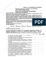 Cuestionario para Estudiantes Secundarios de La Provincia de Santa Fe