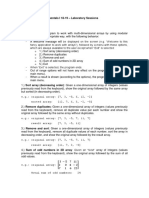 Programming Fundamentals I 18-19 - Laboratory Sessions Lab Exam - Group A2 Description