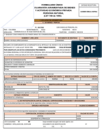 Formulario Único Declaración Juramentada de Bienes Y Actividad Económica Privada Persona Natural (LEY 190 de 1995)