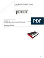 The Most Popular MIDI Keyboard Controllers Used