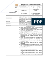 Pemeriksaan Rapid Test Antibodi: Standar Prosedur Operasional