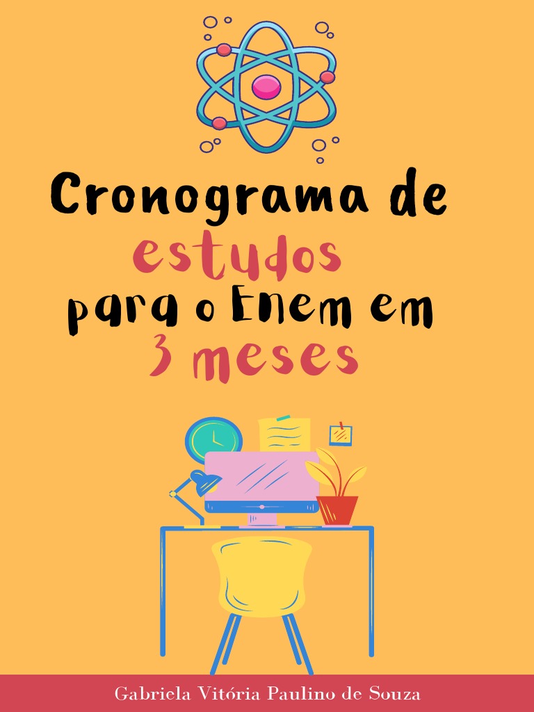 Cronograma Enem: Estudo em 3 Meses | PDF | Química | Sociologia