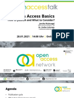 Open Access Basics: How To Publish and What To Consider?