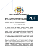 Comisión Nacional de Disciplina Judicial Resuelve Apelación en Proceso Por La Masacre de Bojayá