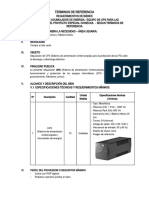Informe Ing - Sistemas Nro 001 - 2022 TDR UPS