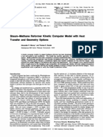 Steam-Methane Reformer Kinetic Computer Model With Heat