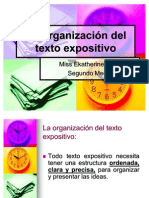 La Organización Del Texto Expositivo