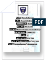 Standardization of Pharmaceutucals