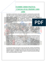 Ensayo Sobre La Crisis Politica