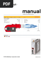 Installation and Operating Instructions W FM Comwithinput Output Add On Module