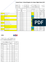 School Form 1 School Register For Senior High School (SF1-SHS)