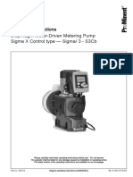 Diaphragm Motor-Driven Metering Pump Sigma X Control Type - Sigma/ 3 - S3Cb Operating Instructions