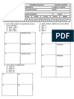 ATIVIDADES AVALIATIVA 4 operações expressoes numericas