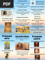 Folleto Literatura en La Edad Media