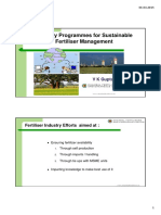 Industry Programmes For Sustainable Fertiliser Management